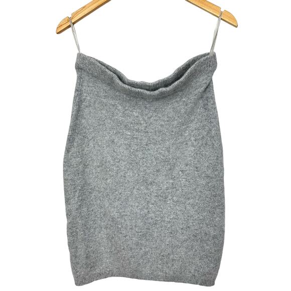 Vintage Valerie Stevens Angora Wool Blend Heathered Gray Pencil Skirt Medium - Picture 2 of 5
